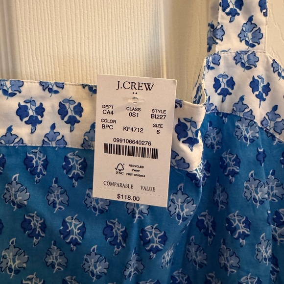 NWT J. Crew Factory Floral Dress - Picture 4 of 5